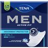 ESSITY ITALY SpA TENA Men Active Fit Livello 1 - Confezione da 12 Protezioni Maschili per una Protezione Discreta