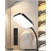 YICAIZI Lampada da terra LED dimmerabile 18W, 1850 lm - Lampada da terra salotto con telecomando, 3000-6500K, piantana moderna con luce regolabile, lampada da lettura