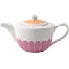 Villeroy & Boch - Fleur teiera, dimensioni: ca. 27,5 × 15,5 × 14 cm, multicolore, lavabile in lavastoviglie e utilizzabile nel microonde, decorazione floreale, teiera in porcellana Premium