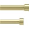 Umbra Cappa Asta per tende doppia regolabile, diametro di 2.5 cm, 168-305 cm, Acciaio, Ottone