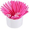 Yosoo 100 bastoncini per lecca-lecca per alimenti creativi multiuso di carta colorati per caramelle, cioccolato, 10 x 0,35 cm (colore: rosa)