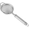 Fdit Setaccio a Maglia in Acciaio Inox Lucido - Kitchen Aid Setaccio e Setaccio per tè, Riso e Succo, Friggere Lunghezza 26,5 Cm / 10,4 Pollici Diametro 10 Cm / 3,9 Pollici
