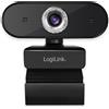 LogiLink Pro full HD USB webcam with microphone - Web-Kamera - Farbe - 3 MP - 1920 x 1080 - 1080p - Audio - USB 2.0 - MJPEG (UA0371)