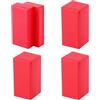 BOXOB 4 Pesi per Bandiere per Vento, Pesi Magnetici per Bandiere, Rosso, 2x4,3 cm