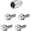 Simoni Racing BRA/20 Kit 4 Bulloni Antifurto - Bulloni antifurto per Ruote Chiave 19 M12x1.5 Lunghezza 25 mm