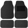 Sakura BMS1SL Tappetini per Auto, Antracite con Bordo Argentato