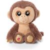 NICI Glubschis: Glubschis Hobson scimmietta Peluche 15 cm - Morbida Scimmia Giocattolo con Grandi Occhi Luccicanti - Simpatici Pupazzi Animali dello Zoo per Il Gioco e Le Coccole, Marrone/Beige