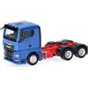 Herpa modello camion MAN TGX GN trattore stradale 3 assi, blu, miniatura in scala 1:87, pezzo da collezione, Made in Germany, plastica