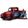Jada Toys - Marvel 1941 Ford Pick Up Spiderman, 253223016, +3 anni, in scala 1:32, rosso/blu, die-cast