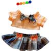niannyyhouse - 20,3 cm bambola peluche tornante gonna uniforme JK peluche vestire accessori (arancione)