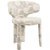 Richmond Interiors Sedia da Pranzo con Braccioli Viola Natural Oasis - Beige
