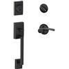 SCHLAGE Lock Company F60 CEN 716 MER LH Century - Maniglia monocilindrica e leva sinistra Merano, bronzo invecchiato