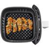 Nerthus FIH 1236 vassoio silicone per friggitrice ad aria quadrato perforato riutilizzabile pack 2 antiaderente cucina