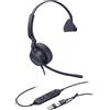 Yealink Cuffie Yealink Mono Teams con connettore USB-C/A, con cavo, per chiamate e musica, 20 - 20.000 Hz, 116 g, cuffie, nero