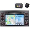 Awesafe Autoradio Android da 7 pollici 4+64 GB per Mercedes-Benz Classe A/B/Vito W169 W639 W245 Wireless CarPlay Android Auto 4G WiFi 8 core GPS Navi RDS DSP DAB+