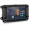 Awesafe Radio da 7 pollici con lettore CD per VW Golf 5/6 Variant / Polo 6R / Touran 1T / Tiguan 5N Navigatore Comandi al volante Bluetooth RDS DSP GPS DAB+