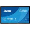 iiyama T2455MSC-B2 Monitor multi-touch ProLite da 24 pollici con vetro a tutto schermo, webcam integrata e supporto flessibile