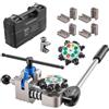 VEVOR Kit di Strumenti per Svasatura Tubi Freno, Kit Professionale di Strumenti per Svasatura Doppia a 45° per Tubi Sottili in Acciaio, Rame e Alluminio da 4,76 mm, 6,35 mm, 7,94 mm, 9,52 mm, Multiuso