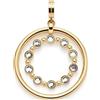 Jewels by Leonardo, ciondolo con clip e mix, in acciaio inox dorato, anello interno mobile, regalo per donne, 024944, 4,8 cm, Acciaio inossidabile, Nessuna pietra preziosa