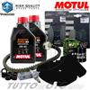 Motul - Hiflo - NGK - Braking - Mitsubos Tagliando PIAGGIO Vespa 300 GTV 2010-2015 / Kit Olio Motul Scooter 5W40 4T