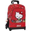 Zaino Trolley staccabile Hello kitty Rosso