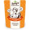 Betty's Landhausküche Anatra con Olio di Borragine Umido per Gatti - 250 g, Singola