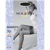 SOLIDEA BY CALZIFICIO PINELLI Marilyn Calze Autoreggenti 70 Den Sheer Solidea® Colore Nero Taglia 3-ML 1 Paio