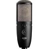 AKG P420 Microfono di registrazione versatile a doppia capsula ad alte prestazioni, qualità da studio, diaframma largo, pattern di ripresa cardioide, design robusto e resistente - Nero