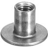 QUARKZMAN Dadi a T M6, 12 Pezzi Dadi a T in Acciaio Al Carbonio, Dadi a Base Rotonda Saldabili con Foro Passante Altezza 12mm Inserto Filettato Femmina