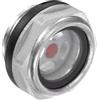 CoCud Vetro Livello Olio Compressore Aria, | Filettatura Maschio G1/2 | Finestra Vetro Indicatore Testa Esagonale Alluminio - (Applicazioni: Accessori Scatola Del Cambio), 1Pz