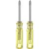 QUARKZMAN 2pz Cacciavite a Croce Mini Phillips Ph0 2mm Testa Piatto Magnetica 45mm Lunghezza per Riparazioni di Piccoli Elettrodomestici, Giallo