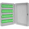 BARSKA Key Lock Key Cabinet Lock Box with Numbered Hooks and Tags - 40 Position - See Through