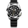 Victorinox Orologio Uomo Dive Pro Automatic Ø 43 mm, Swiss Made, Automatico, Impermeabile fino a 300 m, Vetro Zaffiro, Cinturino in Caucciù, Nero
