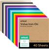 Cricut Thermocollant économique Cricut™, collection Rainbow - 30,5 cm נ30,5 cm (12 po x 12 po) (40 unités)