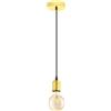 Eglo lampada a sospensione Yorth, 1 fiamma, vintage industriale, in acciaio
