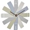 TFA Dostmann Orologio da parete analogico Clock in the Box, 60.3020.30, con sistema a incastro, movimento silenzioso, batteria a lunga durata, orologio da soggiorno, cucina, home office, colorato