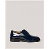 Amirante Antica Sartoria Napoletana Scarpa Oxford uomo in vera pelle abrasivata con suola in cuoio - Made in Italy - Antica Sartoria Napoletana