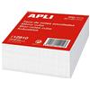 APLI - Tassello per appunti incollato 80 x 80 mm bianco