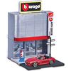 Burago Bburago Street Fire B18-31501 - Set da gioco con 1 giocattolo Mercedes-Benz, concessionario di auto