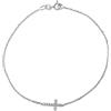 LUXURY MILANO Bracciale croce in oro e diamante
