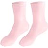 Egujiwa Calzini in silicone con aloe antiscivolo e idratanti, in gel di silicone, per pelle secca e screpolata (A)