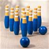 Set da bowling in legno Birilli Giocattoli Giocattoli da bowling per bambini