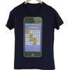 VKing T-Shirt Uomo Marineblau Cotone Logo Manica Corta Girocollo
