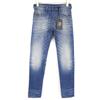 Diesel D-Bazer 0090D Uomo W28/L32 Blu Lavato Conico Cotone Jeans