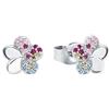 Prinzessin Lillifee Orecchini a bottone in argento Sterling 925 per bambine, a forma di fiore, con pietra preziosa, forniti in una confezione regalo per gioielli