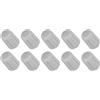 Rebower Manopola di Controllo Potenziometro D Inserimento Albero, [per Dispositivo Audio] - 6mm/Grigio / 10pz