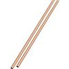 METALLIXITY Rame Tubo (2mm DE x 0.2mm Parete T x 300mm L) 2pz, Tubo Dritto in Metallo Senza Cuciture - Tubo Tondo in Rame per Casa Arredamento, Macchine, Fai-da-Te Artigianato