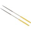 CoCud Lima Ago Rivestita in Diamante, | Asta 3mm Lunghezza 140mm |, Lima Rotonda Rivestita in Diamante - (Applicazioni: Metallo Vetro Pietra), 2Pz