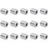 QUARKZMAN 15pz Spacer in Alluminio 5mm Foro x 10mm Od x 10mm Lunghezza Boccola di Supporto per Vite Distanziatore in Metallo Rotondo con Finitura Semplice per Viti M5, Bulloni e Aste