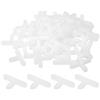 QUARKZMAN 100pz Distanziatori in Plastica a Forma di T per Piastrelle Parete Pavimento 4mm 5/32 Distanziatori Piastrelle per Installazione Piastrelle Ceramiche, Bianco